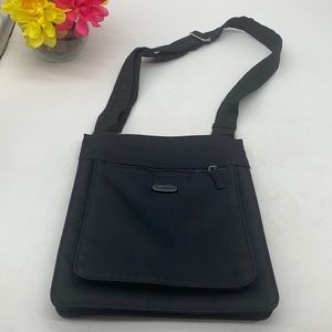 Fratelli Black Nylon Crossbody Bag. BP4425A